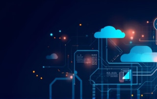 A digital abstract background with geometric patterns and subtle color gradients.